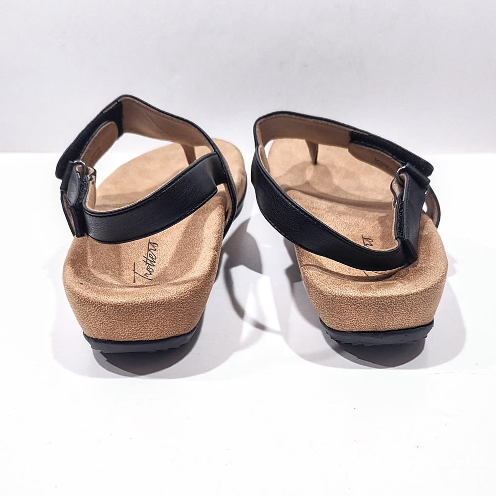 Trotters Pamola Sandals Womens 11 M Black Slingback Arch Support Shoes T1916-001 - Picture 6 of 12